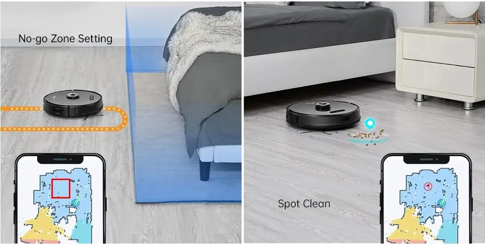 OEM 2700PA Automatic Cleaning Robotic Vacuum Cleaner Self-Emptying Dustbin