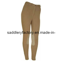 Spandex Cotton Horse Riding Leather Breeches (SMB3041)