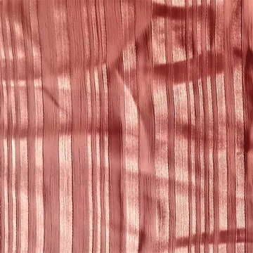 100% Polyester Crinkled Chiffon Shadow Stripe Fabric