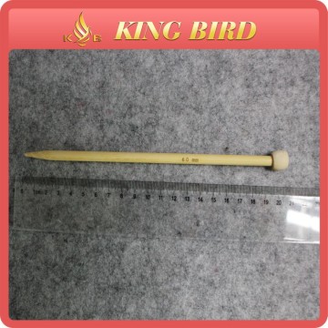 Knitting tool dia 6mm 20cm long bamboo knitting needles