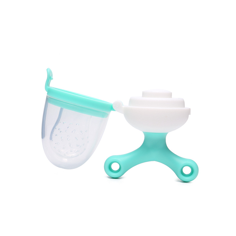 BPA Free Baby Teether Soother Teething Toy Soft Safe Silicone Pouches Silicone Baby Fresh Fruit Food Feeder Pacifier For Infant