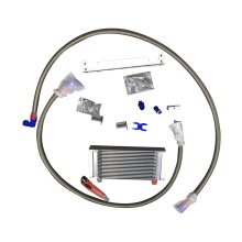 Universal 19 Row Aluminium Oil Cooler Kit with Filter Relocation Adapter AN8/AN10