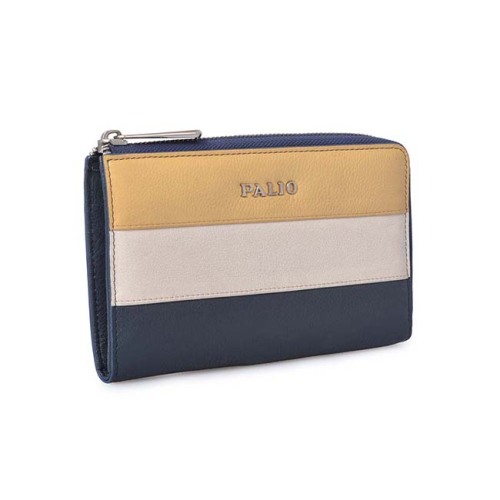 Leisure Style Series Contrast Color Female Leather Wallets