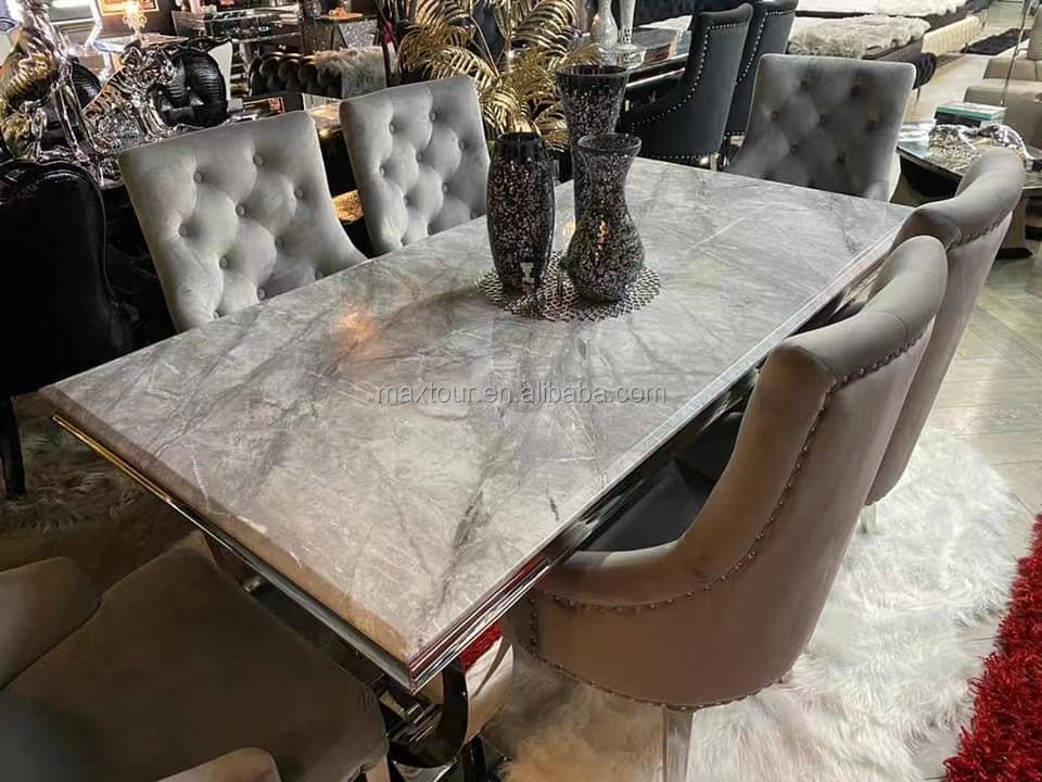 Modern Extendable Rectangular Dining Table Small Apartment Functional Table Set Home Office Dining Metal Kitchen Hotel Use