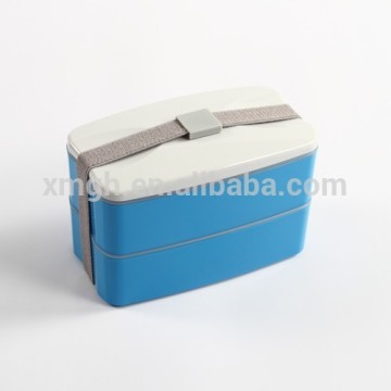 Microwave safe plastic lunch box with utensils