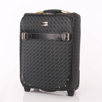 Durable vintage private label PU leather luggage