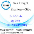 Shantou Port Sea Freight Versand nach Sibu