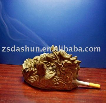 DS-002Y Dragon figurine/ Polyresin Ashtray/ Art collection