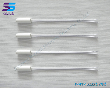 Plastic platinum resistance temperature probe assemblies