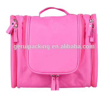 fashionaable multifunctional foldable 300D polyester comestic bag