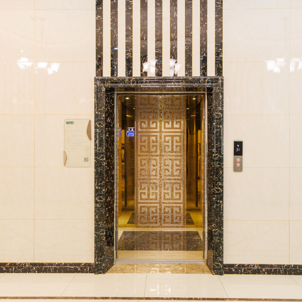 Golden Mirror Gravure MRL soulève l'ascenseur passager