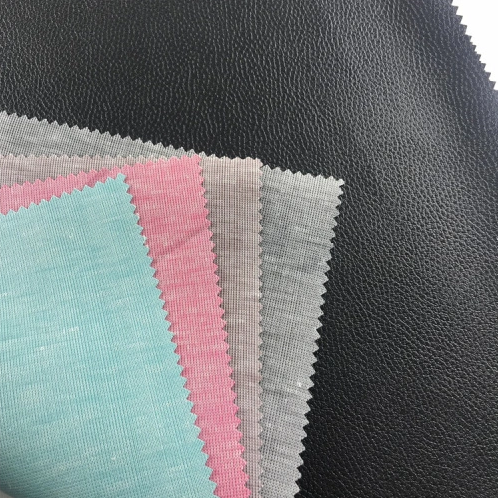 Suede Fabric Custom PVC Leather