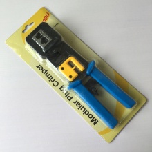 Network Cat5e Cat6 Pass Through Crimping Tool for EZ Type RJ45 Connectors