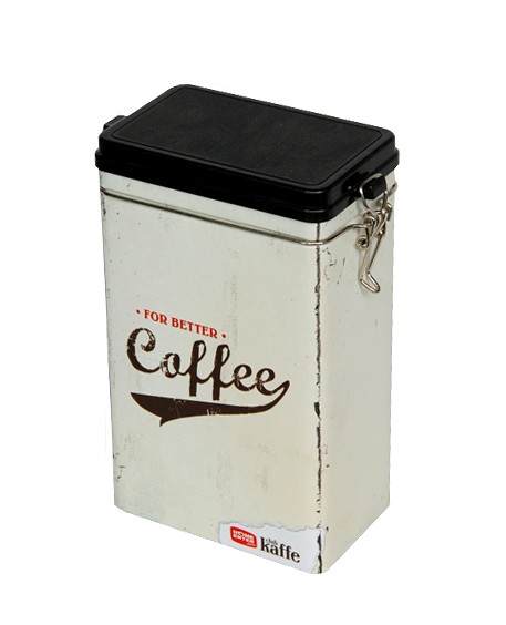 Coffee & Tea Tin Box with Air-tight clip lid