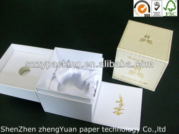 novel design perfume packaging box with EVA base tray