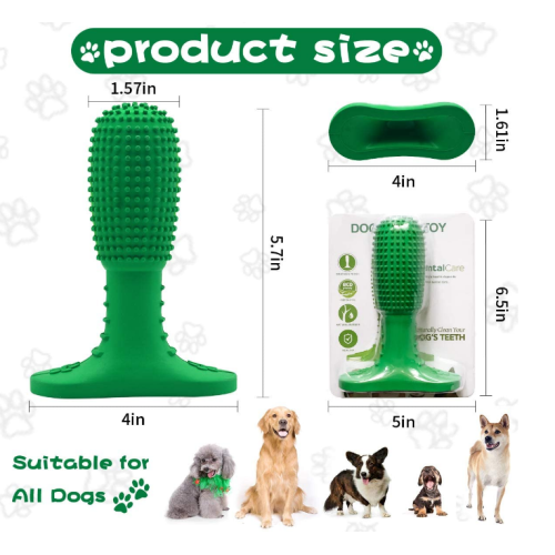 BPA Free Silicon Dog Chewing Jucărie de dinți pentru periuța de dinți