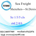 Shenzhen Port LCL konsolidering till St.Denis
