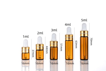 empty glass dropper bottle