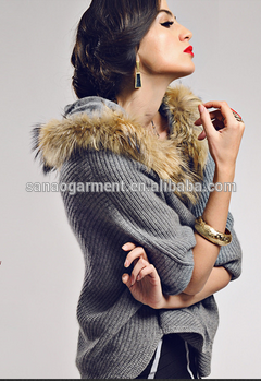 stylish overcoats cashmere shawl with fur for winter