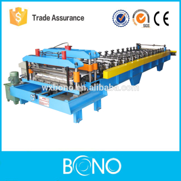Metal alumium soffit roof sheet crimping machine