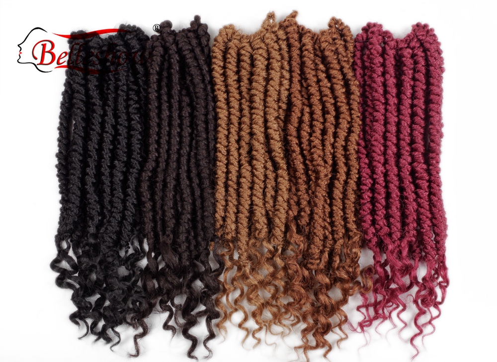 Hot sell 10 inch 12stands curly senegalese twist passion twist  braids spring twist hair