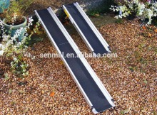 Aluminium telescopic wheelchair ramps 2 parts telescopic