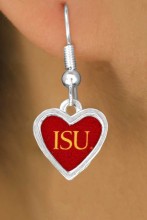 Lead, Cadmium, & Nickle Free Iowa State University Cyclones Logo Earring College Jewelry