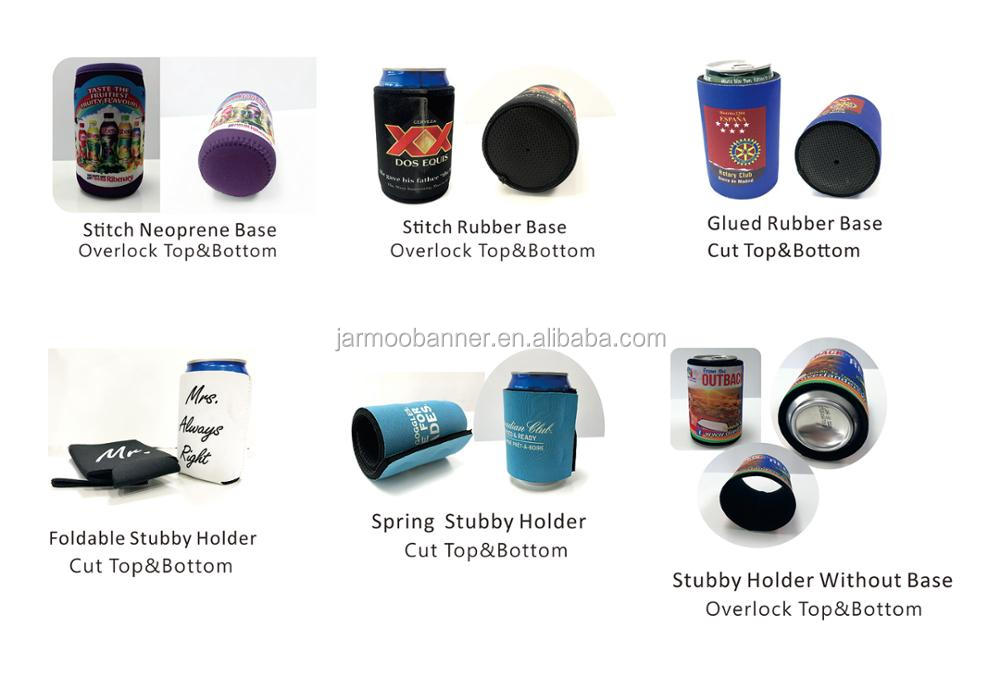 Advertising Logo Custom Stubby Drinking Can Cooler Fashion Neoprene Stubby Holder