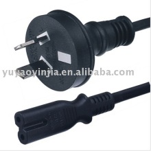 Australia/New Zealand 2 pin plug to Figure 8 power cord(AS/NS Standard SAA approval)