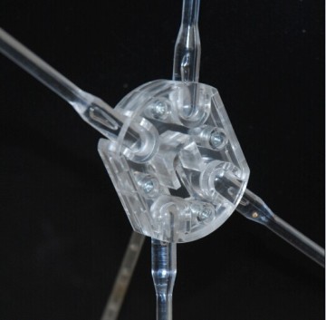 Crystal tabletop hat display