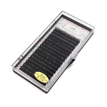 16 lines black false eyelashes extension matte