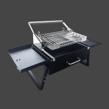 Portable Camping Flip BBQ Grill Rotating Flipping Grates Foldable and Rotating Design for Outdoor BBQ