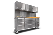 Safewell 72Inch Stainless Steel cabinet with top chests