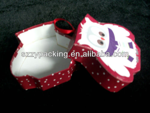 Christmas popular gift paper box, different shaped paper box for gift