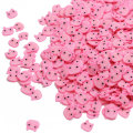 Niedliche Mini Pink Pigs Shaped Polymer Clay für Nail Arts Dekor Cabochon Verzierungen Handgemachte Kunsthandwerk Ornamente