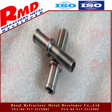 Gr2 Titanium screw thread CNC machining parts