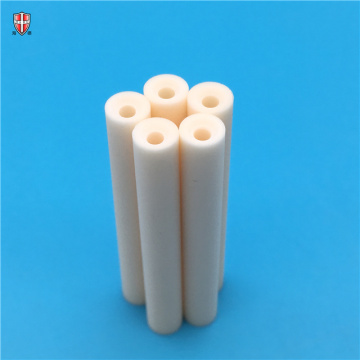 Tubo de tubo de cerámica de alúmina de pequeño diámetro de fundición deslizante