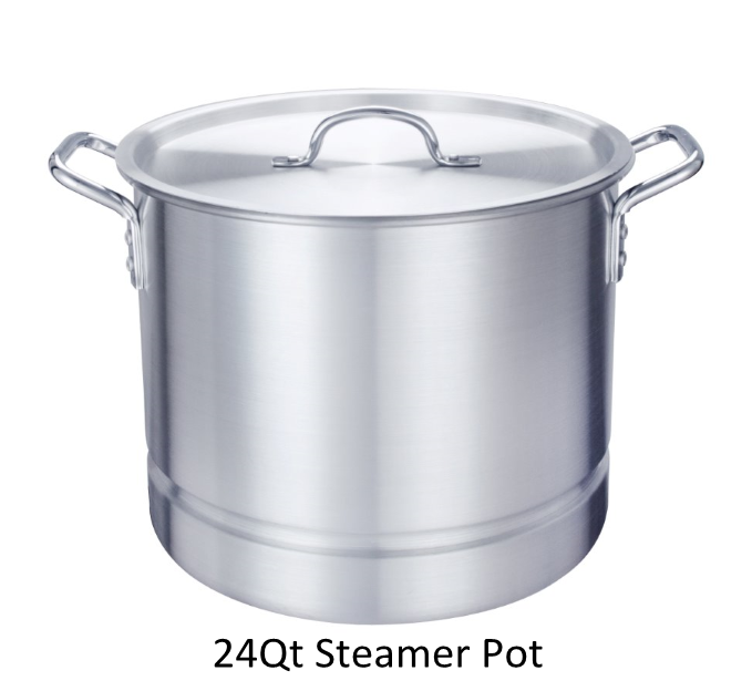 24qt. Pote de vapor de frutos do mar de tamale mexicano com tampa