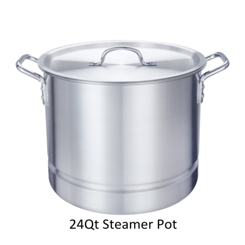 24qt. Pote de vapor de frutos do mar de tamale mexicano com tampa