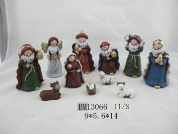 CERAMIC DECORATION POTTERY GIFT NATIVITY ITEMS