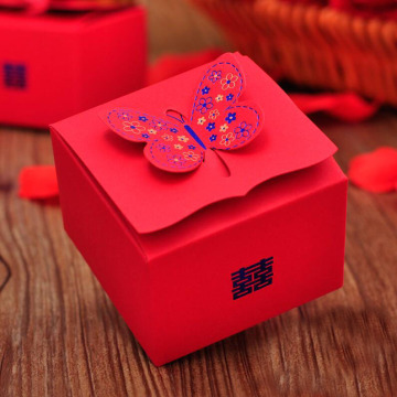Chinese Style Red Wedding Celebration Candy Box