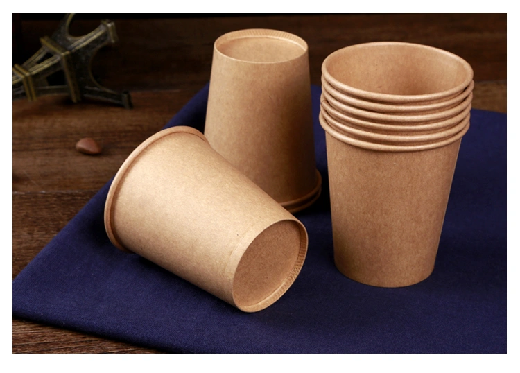 Custom Disposable Paper Cup Printing Logo Kraft Paper Puree Cup