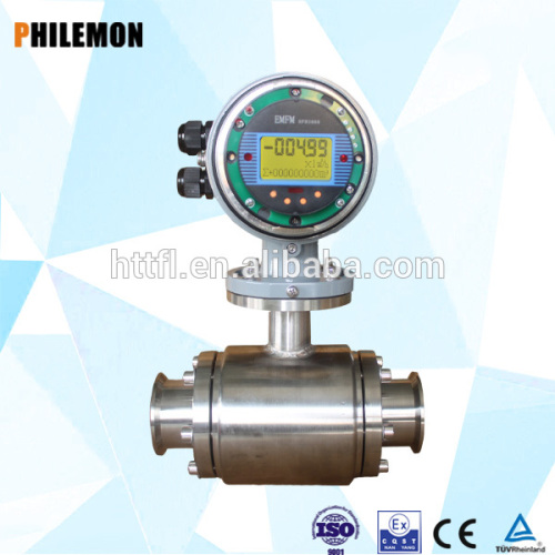 Flange type electromagnetic flowmeter for medicine industry