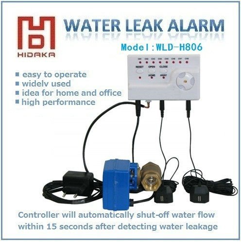 Anti- Leak Water Leak Alarm Systems with Auto Shut Off Valve System with Indicator Light