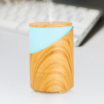 Aromatherapy Oil Diffuser Humidifier with Bamboo Grain