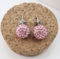 Shamballa colorés en gros boules Stud boucles d’oreilles pour les femmes