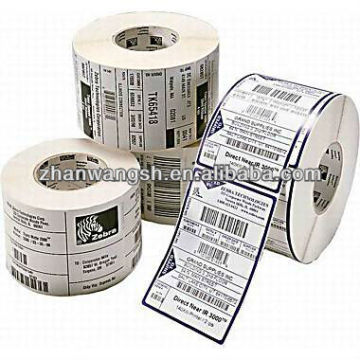 Adhesive print barcode labels