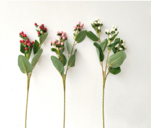 M-1067 Artificial Hypericum Bud Plant Flower Arrangement Material Filler