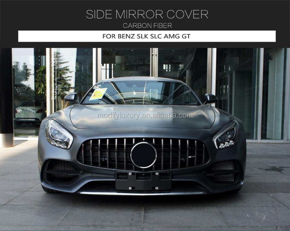 Carbon Fiber Rear Review Mirror Cover for Mercedes Benz SLK SLC AMG GT 2012-2018