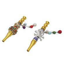 High quality new metal smoking pipe diamond cool weed cigarette holder wholesale
